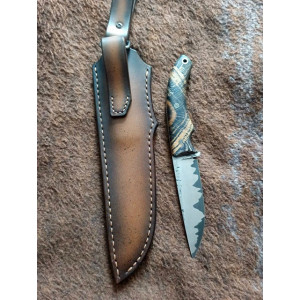 ЛАСТІВКА ніж ручної роботи майстерні VIKTOR KNIVES, сталь S390  в обладках нержавіючої сталі 95 Х 18, 67 HRC. Photo 2